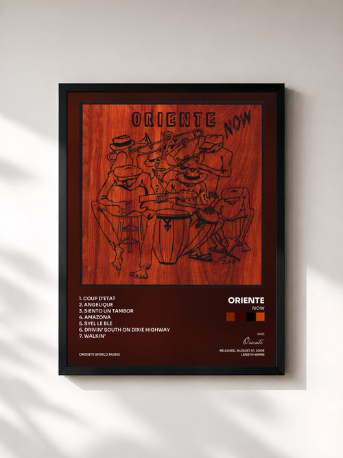 Oriente · Now — Affiche encadrée