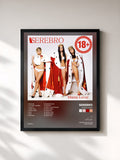 #noir Tableau de l'album Mama Lover de Serebro, cadre noir, imprimé et encadré en France