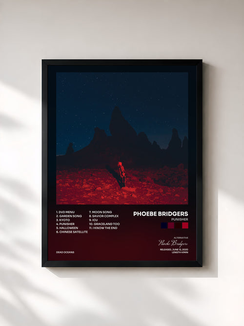 Phoebe Bridgers · Punisher — Affiche encadrée