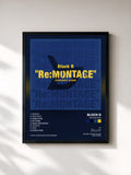 #noir Tableau de l'album Re:MONTAGE de Block B, cadre noir, imprimé et encadré en France