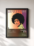 #noir Tableau de l'album Mr. Big Stuff de Jean Knight, cadre noir, imprimé et encadré en France