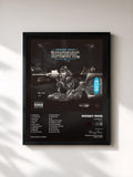 #noir Tableau de l'album Epidemic (Deluxe) de Money Man, cadre noir, imprimé et encadré en France