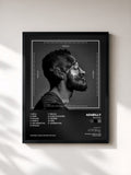 #noir Tableau de l'album Process de 404Billy, cadre noir, imprimé et encadré en France