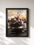 #noir Tableau de l'album Dos Prédios Deluxe de Veigh, cadre noir, imprimé et encadré en France