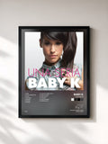 #noir Tableau de l'album Una seria de Baby K, cadre noir, imprimé et encadré en France