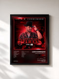 #noir Tableau de l'album Corridos Bélicos, Vol. 3 de Luis R Conriquez, cadre noir, imprimé et encadré en France