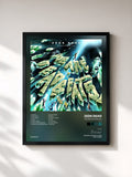 #noir Tableau de l'album We Are Deadbeats (Vol. 4) de Zeds dead, cadre noir, imprimé et encadré en France