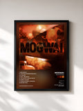 #noir Tableau de l'album Rock Action de Mogwai, cadre noir, imprimé et encadré en France