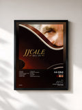 #noir Tableau de l'album Roll On de J.J. Cale, cadre noir, imprimé et encadré en France