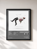 #noir Tableau de l'album Zero Gravity de Lorenzo Fragola, cadre noir, imprimé et encadré en France