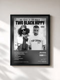 #noir Tableau de l'album Two Black Hippy de Ab-Soul, cadre noir, imprimé et encadré en France
