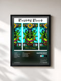 #noir Tableau de l'album When I Woke de Rusted Root, cadre noir, imprimé et encadré en France