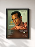 #noir Tableau de l'album An Evening with Belafonte de Harry Belafonte, cadre noir, imprimé et encadré en France