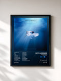 #noir Tableau de l'album Planeta Azul (Edición Especial) de Ruth Lorenzo, cadre noir, imprimé et encadré en France