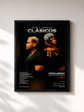 #noir Tableau de l'album Clasicos de Zion & Lennox de Zion & Lennox, cadre noir, imprimé et encadré en France