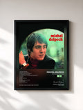 #noir Tableau de l'album Michel Delpech 1969 de Michel Delpech, cadre noir, imprimé et encadré en France