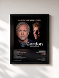 #noir Tableau de l'album ALBUM VAN MIJN LEVEN de Gordon, cadre noir, imprimé et encadré en France