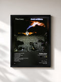 #noir Tableau de l'album Thunder & Lightning de Thin Lizzy, cadre noir, imprimé et encadré en France