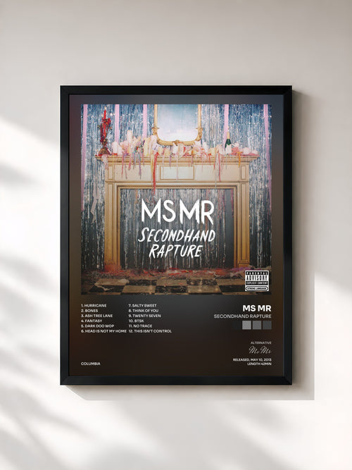 Ms Mr · Secondhand Rapture — Affiche encadrée