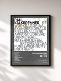 #noir Tableau de l'album Reworks de Paul Kalkbrenner, cadre noir, imprimé et encadré en France