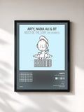 #noir Tableau de l'album Must Be The Love (The Remixes) de Arty, cadre noir, imprimé et encadré en France