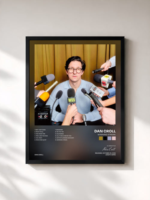 Dan Croll · Winning Streak — Affiche encadrée