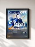 #noir Tableau de l'album Kleine Rakete (Remixes) de Kerstin Ott, cadre noir, imprimé et encadré en France