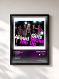 #noir Tableau de l'album Wake Me Up EP de Girls Aloud, cadre noir, imprimé et encadré en France