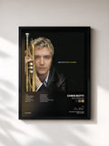 #noir Tableau de l'album Night Sessions de Chris Botti, cadre noir, imprimé et encadré en France