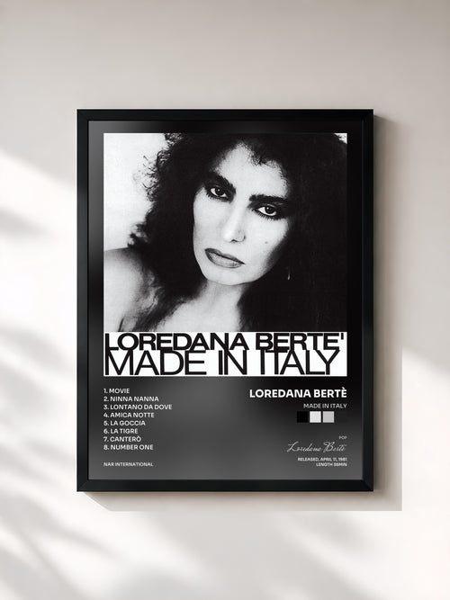 Loredana Bertè · Made In Italy — Affiche encadrée