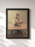 #noir Tableau de l'album Urban Flora (Remixes) de Alina Baraz, cadre noir, imprimé et encadré en France