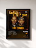 #noir Tableau de l'album Still Together de Warren G, cadre noir, imprimé et encadré en France
