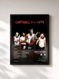 #noir Tableau de l'album NIGHTMARE ON DA FIFTH de Dusty Locane, cadre noir, imprimé et encadré en France