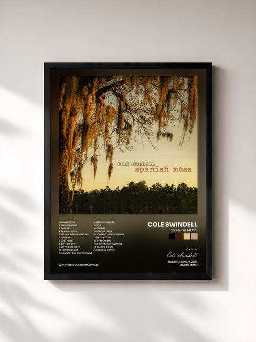 Cole Swindell · Spanish Moss — Affiche encadrée