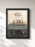#noir Tableau de l'album 20 Años, 21 Canciones de Lori Meyers, cadre noir, imprimé et encadré en France