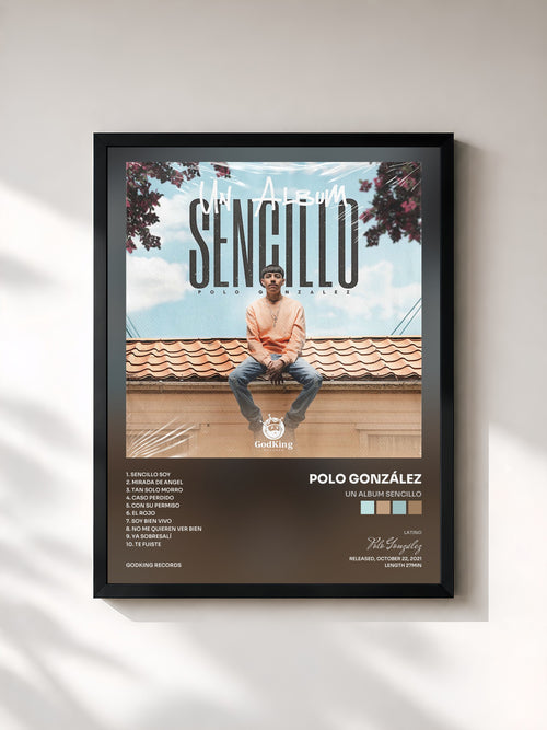 Polo González · Un Album Sencillo — Affiche encadrée