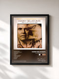 #noir Tableau de l'album Paradise In Gazankulu de Harry Belafonte, cadre noir, imprimé et encadré en France