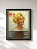 #noir Tableau de l'album Bright & Shiny (with Neal Hefti & His Orchestra) de Doris Day, cadre noir, imprimé et encadré en France