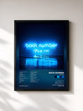 #noir Tableau de l'album Encore de Back Number, cadre noir, imprimé et encadré en France