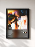 #noir Tableau de l'album Richer Than My Haters de Troy Ave, cadre noir, imprimé et encadré en France