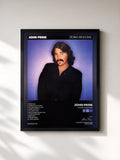 #noir Tableau de l'album Storm Windows de John Prine, cadre noir, imprimé et encadré en France