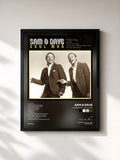 #noir Tableau de l'album Sam & Dave - Soul Man de Sam & Dave, cadre noir, imprimé et encadré en France