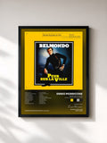 #noir Tableau de l'album Peur Sur La Ville (Original Motion Picture Soundtrack) de Ennio Morricone, cadre noir, imprimé et encadré en France