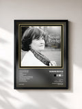 #noir Tableau de l'album Hope de Susan Boyle, cadre noir, imprimé et encadré en France