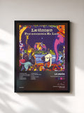 #noir Tableau de l'album Psycofunkster Au Lait de La Unión, cadre noir, imprimé et encadré en France