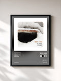#noir Tableau de l'album Blood Bank de Bon Iver, cadre noir, imprimé et encadré en France