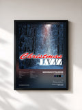 #noir Tableau de l'album Christmas Jazz de Weihnachtslieder, cadre noir, imprimé et encadré en France