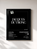 #noir Tableau de l'album Guerre et pets de Jacques Dutronc, cadre noir, imprimé et encadré en France