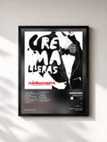 #noir Tableau de l'album Cremalleras de Sidecars, cadre noir, imprimé et encadré en France