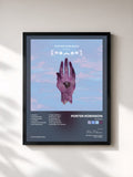#noir Tableau de l'album Worlds de Porter Robinson, cadre noir, imprimé et encadré en France
